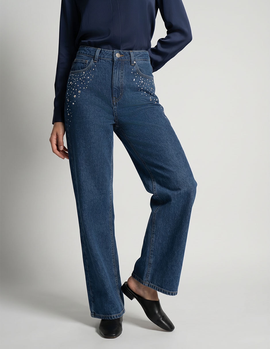Jeans Straight Metropolis para mujer