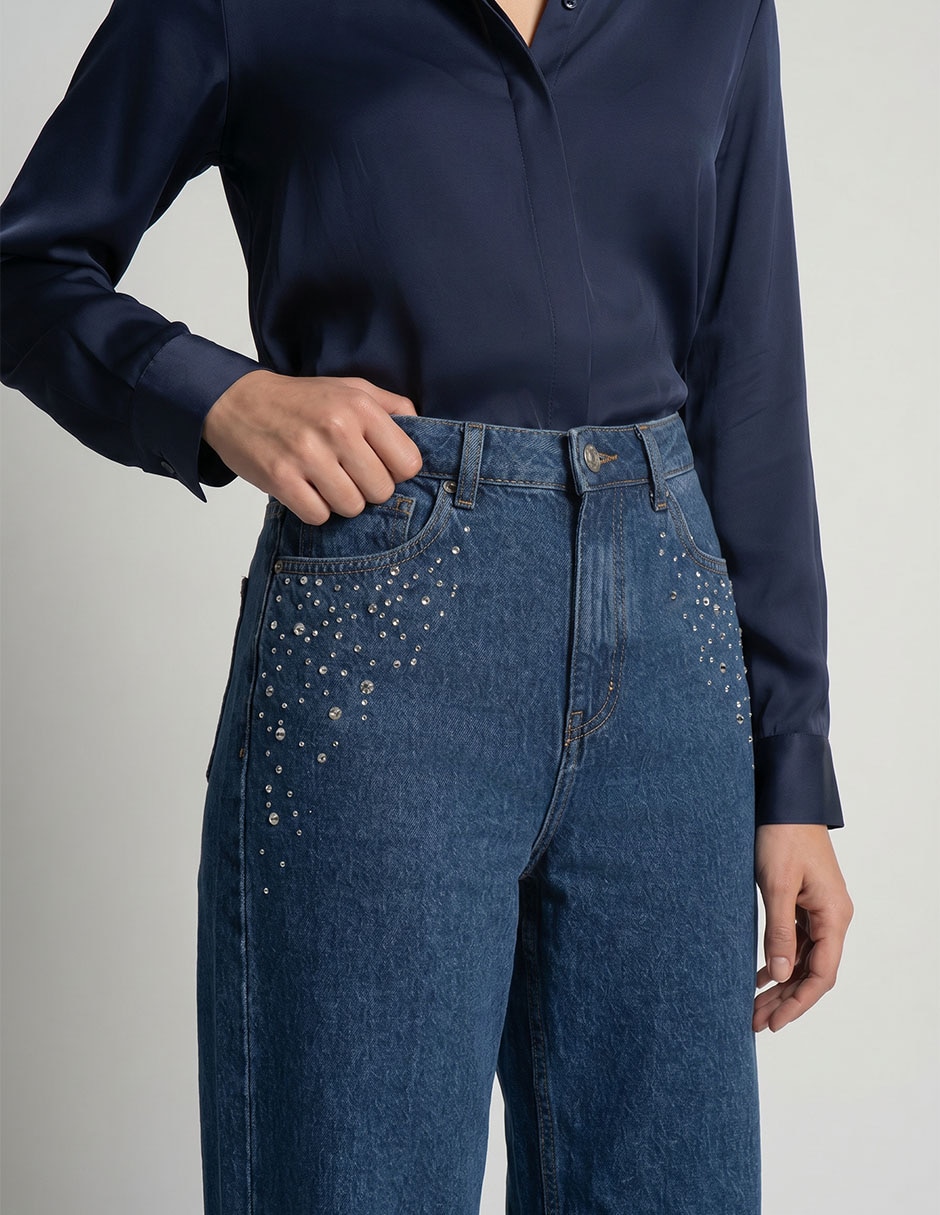 Jeans Straight Metropolis para mujer